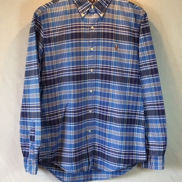 Ralph Lauren woven cotton long sleeve button down shirt (Classic Medium) - Picture 5 of 10